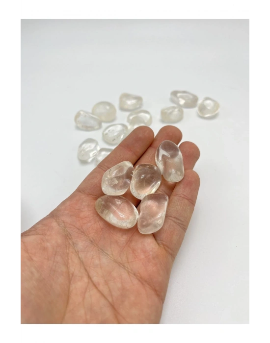 Kristal Kuvars Tımbıl Doğal Taş (1 adet )