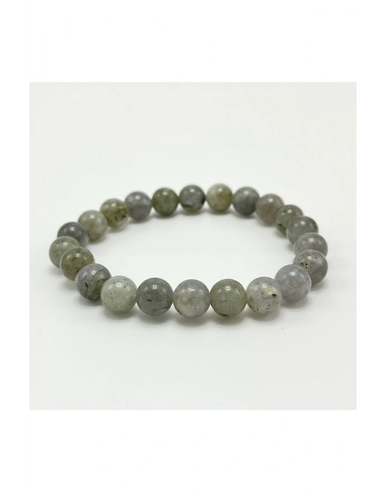 Labrodorit 8mm Elastik Misinalı Doğal Taş Bileklik
