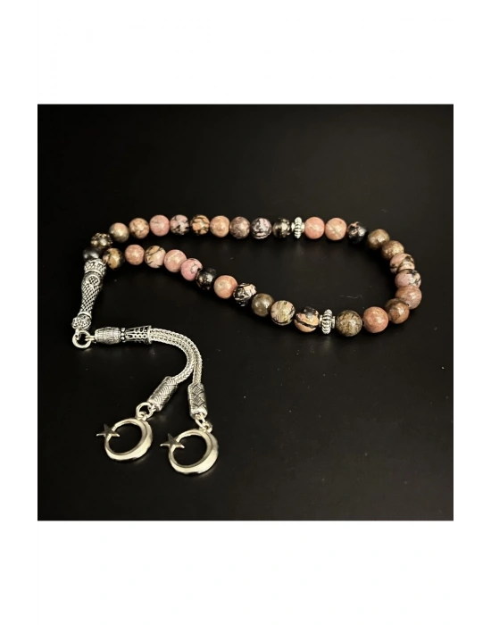 Rodanit 8mm 33lük Doğal Taş Tesbih