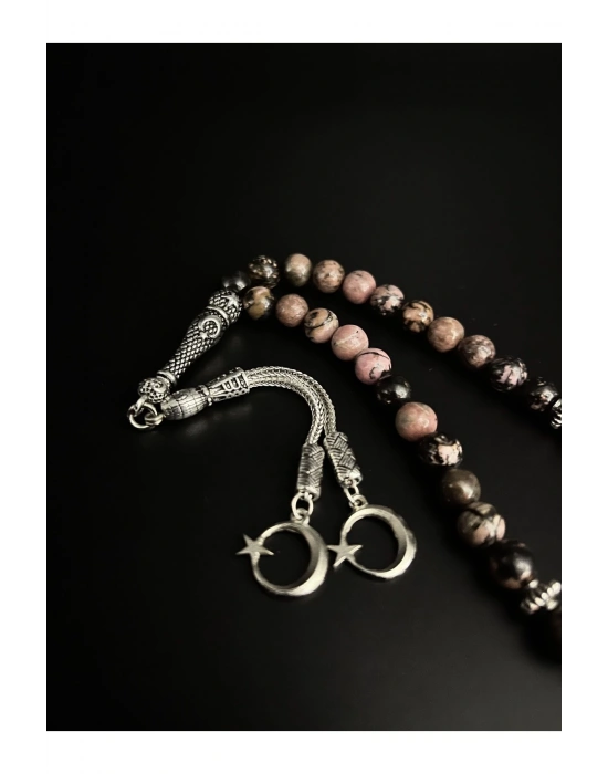 Rodanit 8mm 33lük Doğal Taş Tesbih