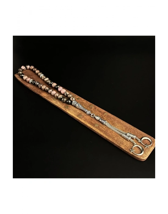 Rodanit 8mm 33lük Doğal Taş Tesbih