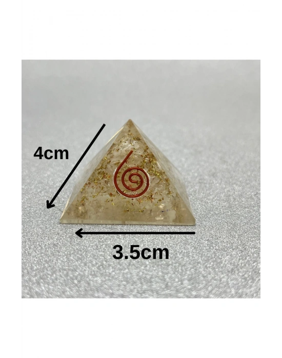 Selenit Orgonit Piramit 4x3.5 cm 35 GR