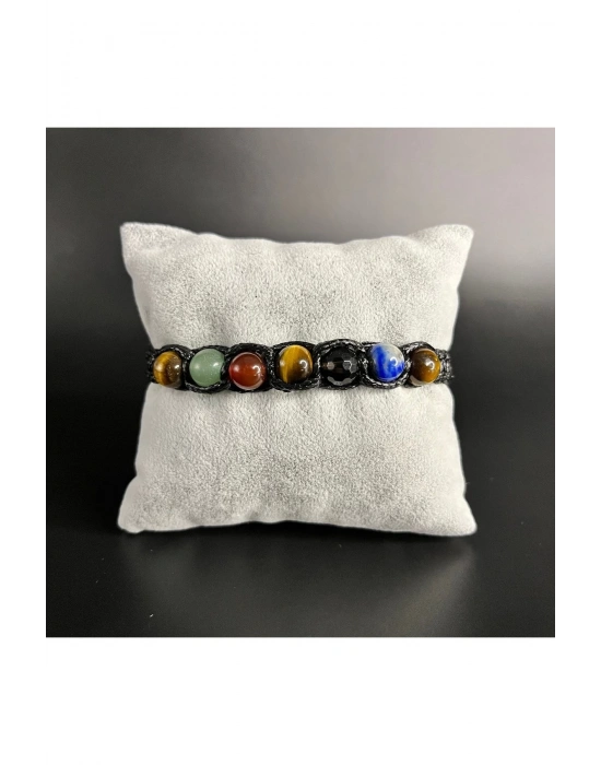 SERTİFİKAL TERAZİ BURCU DOĞAL TAŞ DERİ BİLEKLİK AVENTURİN AKİK D. KUVARS LAPİS KAPLAN GÖZÜ