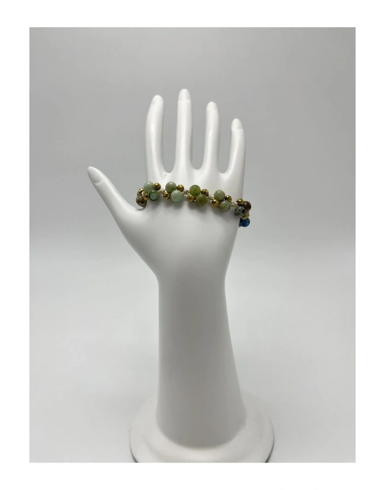 Sertifikalı 6mm Ipli Krizokol Ayarlanabilir Ölçü Doğal Taş Bileklik