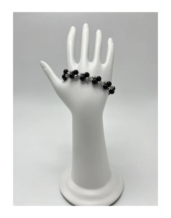 Sertifikalı 6mm Ipli Oniks Ayarlanabilir Ölçü Doğal Taş Bileklik