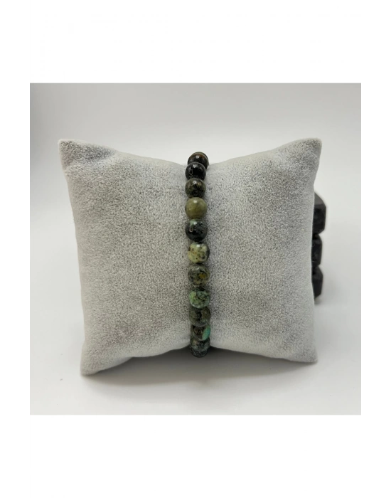 SERTİFİKALI Afrika Turkuaz 6mm Doğal Taş Bileklik