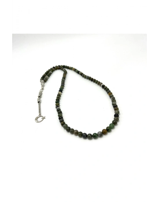 Sertifikalı Afrika Yeşim 6mm 99luk Doğal Taş Tesbih