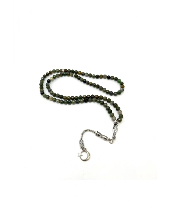 Sertifikalı Afrika Yeşim 6mm 99luk Doğal Taş Tesbih