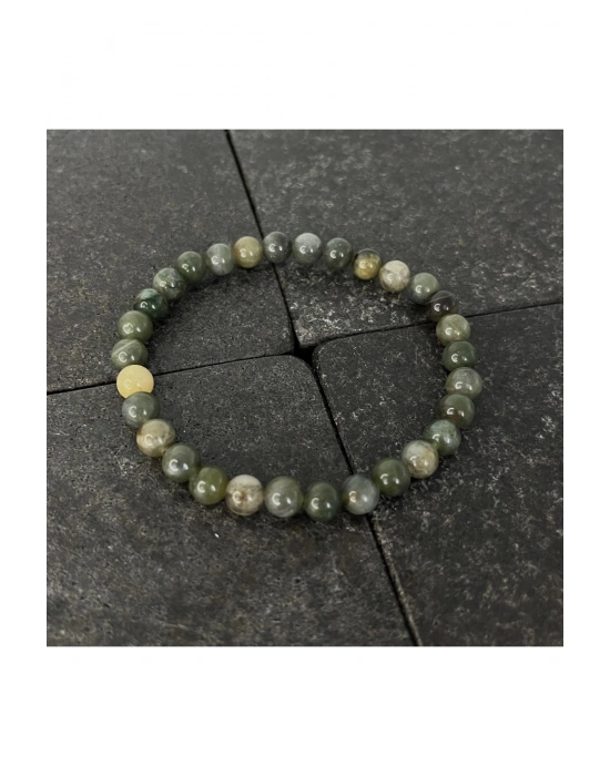 SERTİFİKALI Afrika Yeşim 6mm Doğal Taş Bileklik