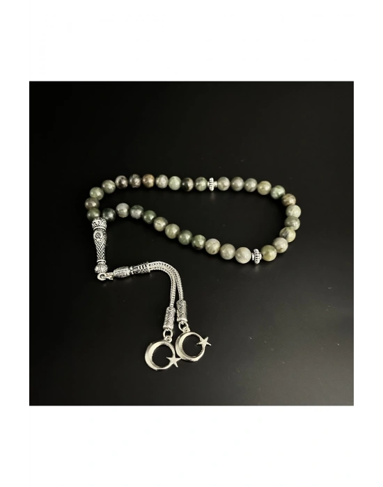 Sertifikalı Afrika Yeşim 8mm 33lük Doğal Taş Tesbih