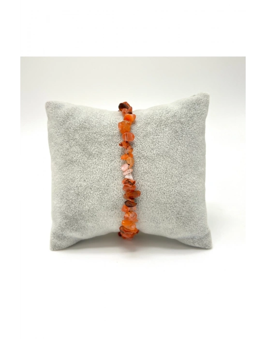 SERTİFİKALI Akik Saçaklı Model Doğal Taş Makrome Bileklik Ayarlanabilir Ölçü