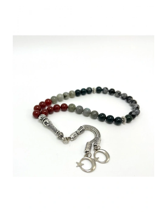 Sertifikalı Akrep Burcu 8mm 33lük Doğal Taş Tesbih