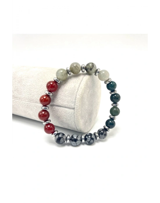 Sertifikalı Akrep Burcu 8mm Doğal Taş Bileklik