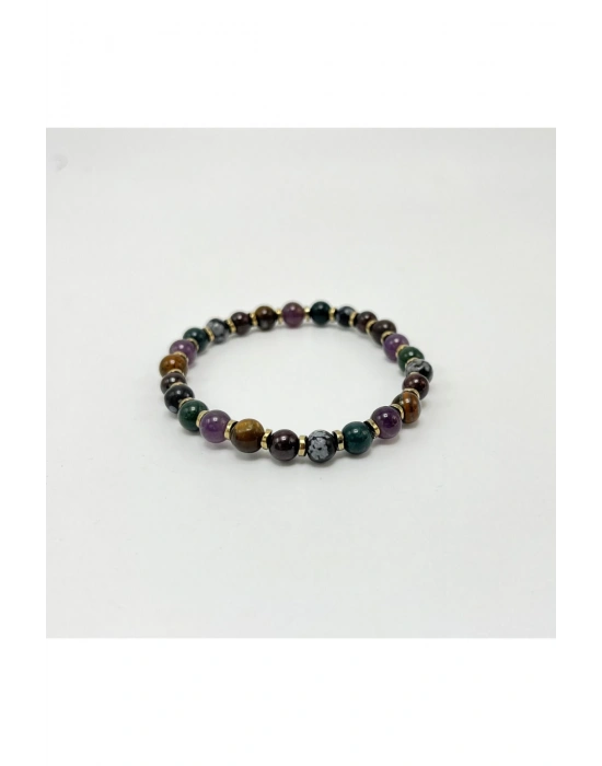 SERTİFİKALI AKREP BURCU DOĞAL TAŞ BİLEKLİK 6mm