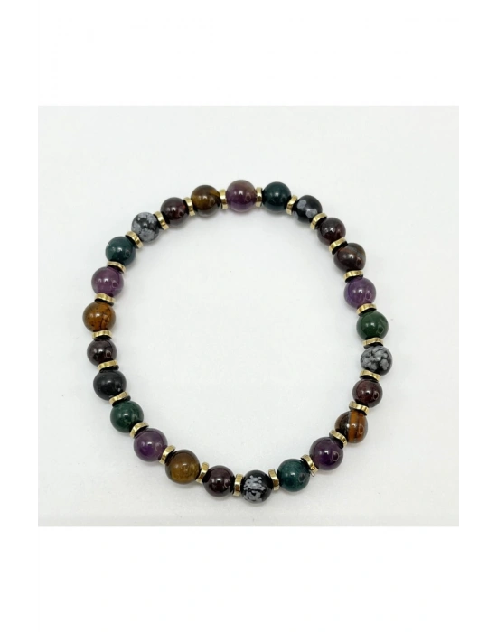 SERTİFİKALI AKREP BURCU DOĞAL TAŞ BİLEKLİK 6mm