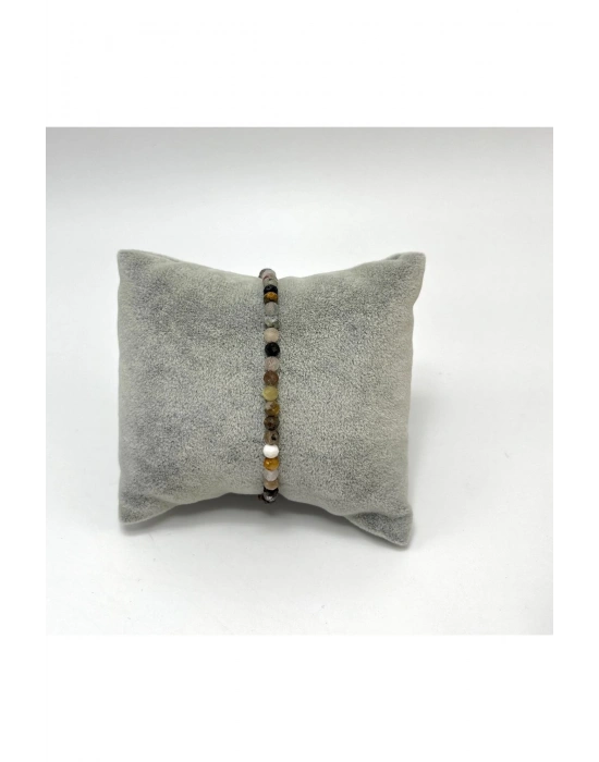 SERTİFİKALI Akuamarin Morganit Helidor 4mm 925 Ayar Gümüş Doğal Taş Bileklik Uzatma Zincirli