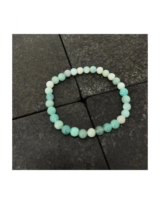 SERTİFİKALI Amazonit 6mm Doğal Taş Bileklik