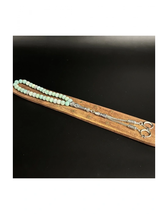 Sertifikalı Amazonit 8mm 33lük Doğal Taş Tesbih