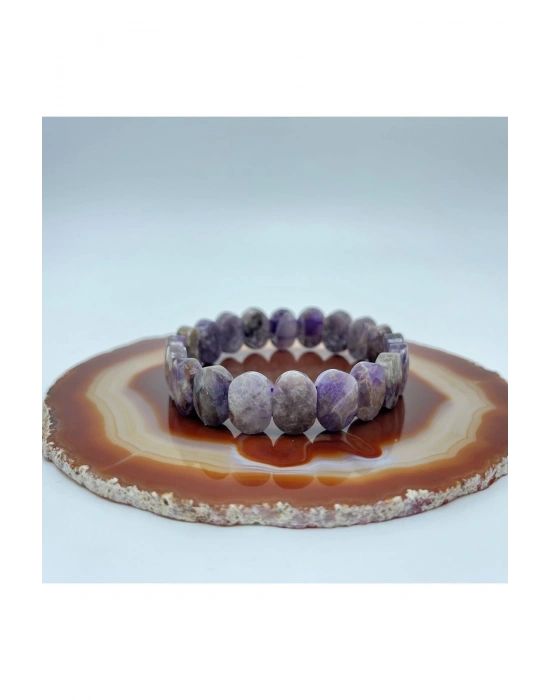 Sertifikalı Ametist Doğal Taş Roleks Bileklik