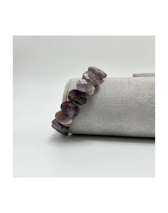 Sertifikalı Ametist Doğal Taş Roleks Bileklik