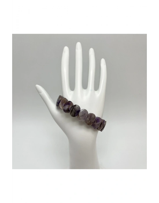 Sertifikalı Ametist Doğal Taş Roleks Bileklik