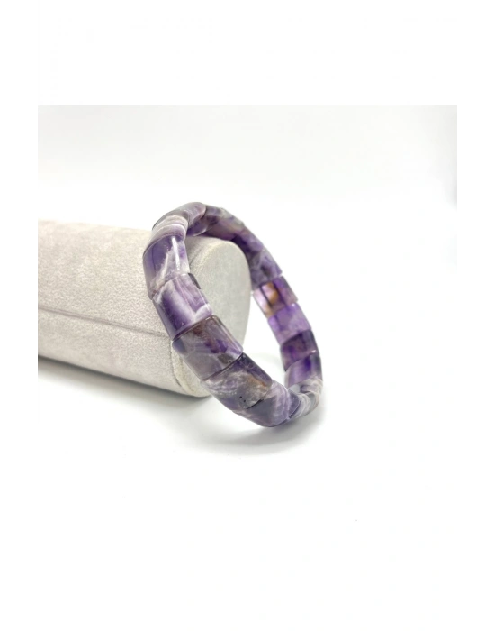 Sertifikalı Ametist Doğal Taş Roleks Bileklik