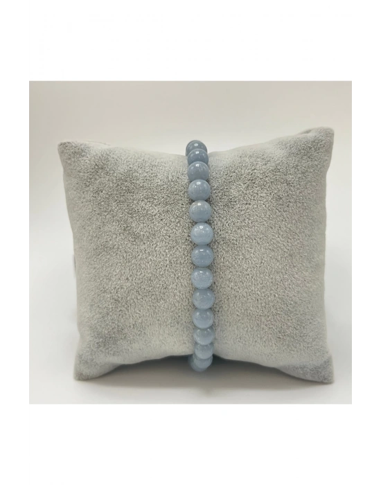 SERTİFİKALI Anjelit 6mm Doğal Taş Bileklik