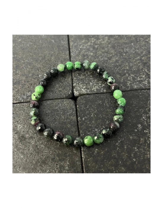 SERTİFİKALI Anyolit 6mm Doğal Taş Bileklik