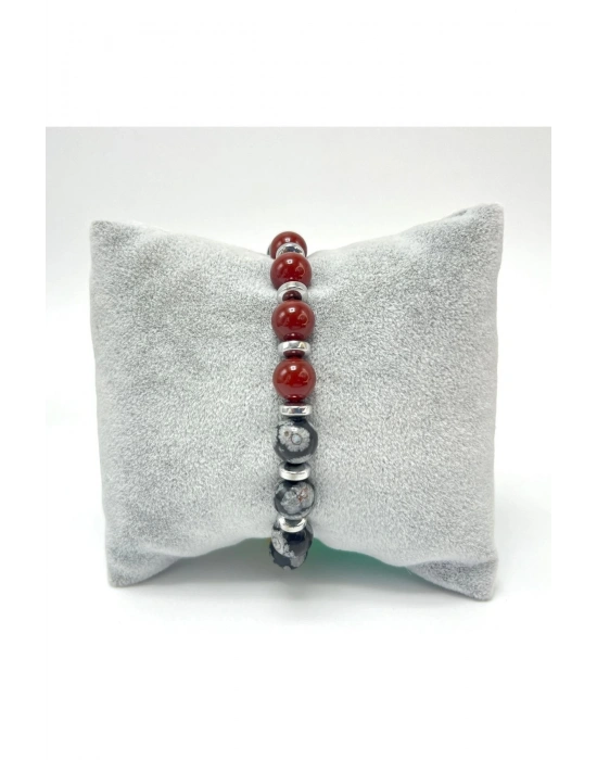 Sertifikalı Aslan Burcu 8mm Doğal Taş Bileklik