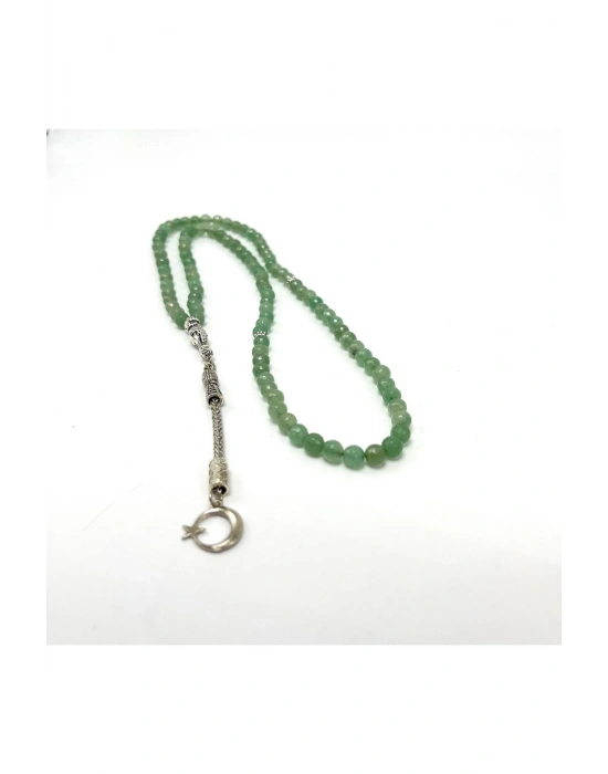 Sertifikalı Aventurin 6mm 99luk Doğal Taş Tesbih