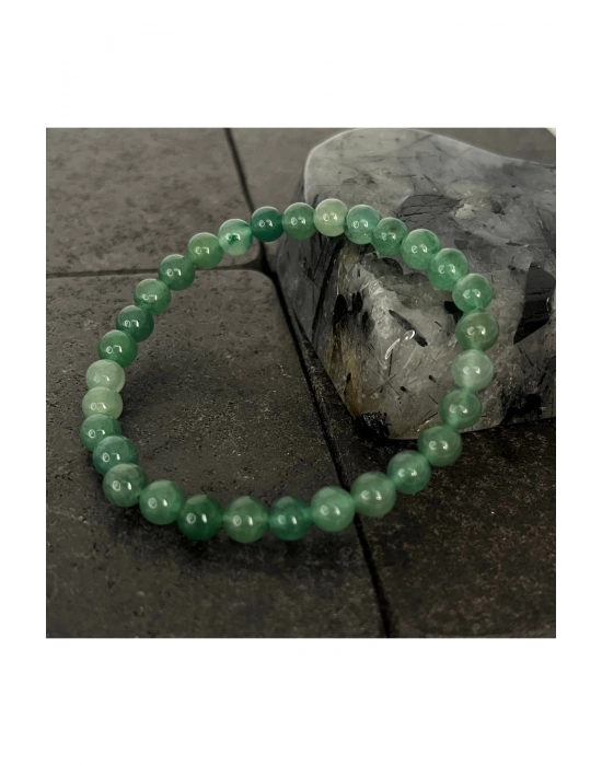 SERTİFİKALI Aventurin 6mm Doğal Taş Bileklik