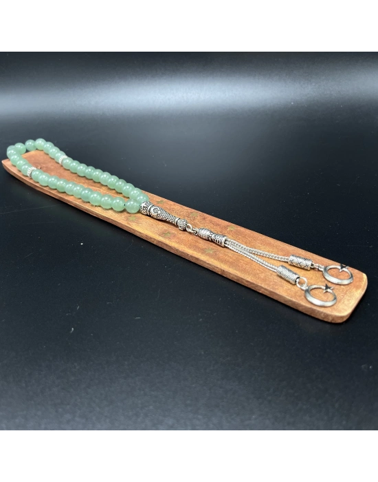 Sertifikalı Aventurin 8mm 33lük Doğal Taş Tesbih