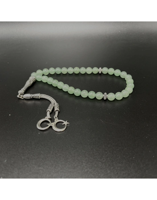 Sertifikalı Aventurin 8mm 33lük Doğal Taş Tesbih