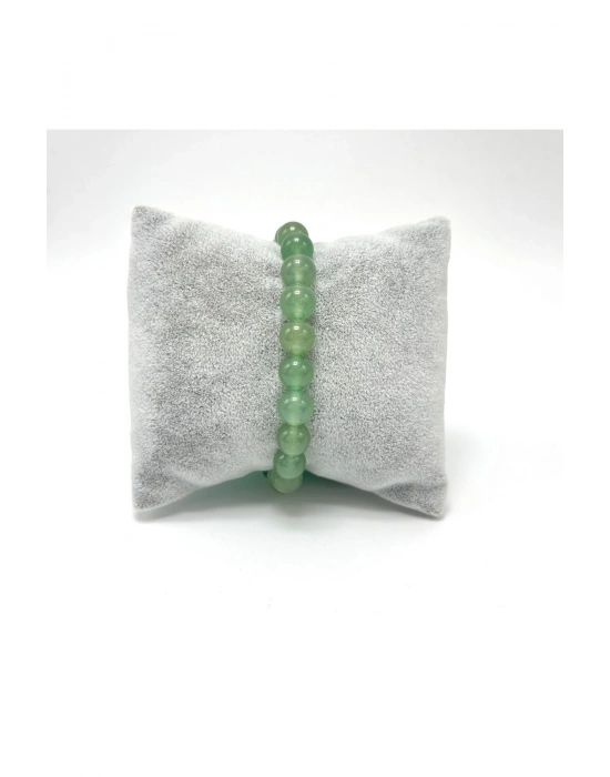 Sertifikalı Aventurin 8mm Elastik Misinalı Doğal Taş Bileklik