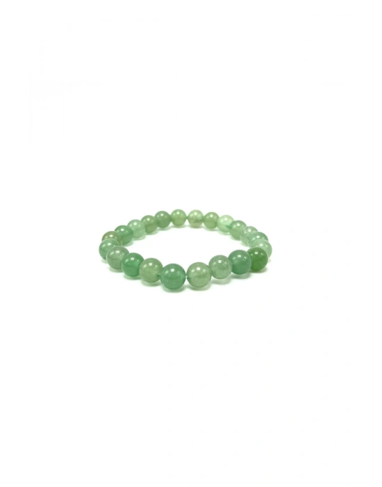 Sertifikalı Aventurin 8mm Elastik Misinalı Doğal Taş Bileklik