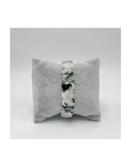 Sertifikalı Ay Taşı Doğal Taş Roleks Bileklik