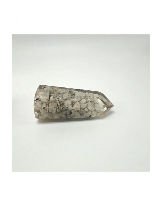 Sertifikalı Ay Taşı Organit Piramit Doğal Taş