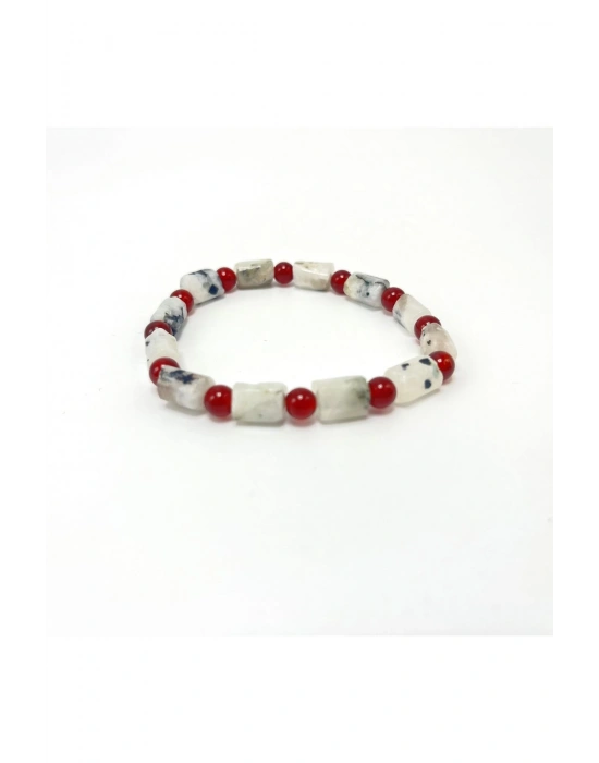 Sertifikalı Ay Taşı ve Akik Doğal Taş Bileklik