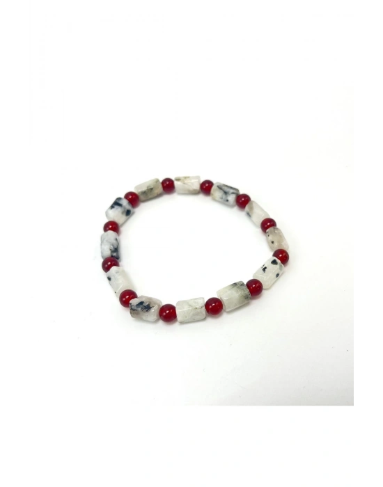 Sertifikalı Ay Taşı ve Akik Doğal Taş Bileklik