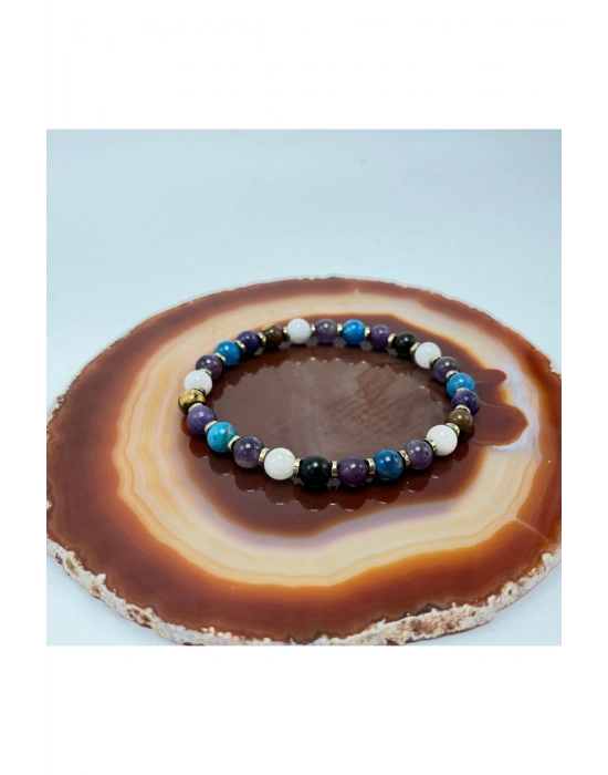 SERTİFİKALI BALIK BURCU DOĞAL TAŞ BİLEKLİK 6mm