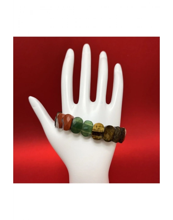 Sertifikalı Balık Burcu Doğal Taş Roleks Bileklik