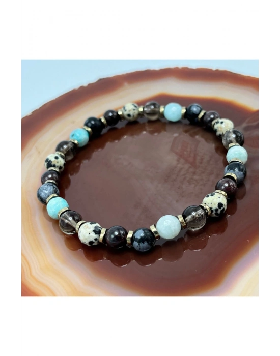 SERTİFİKALI BAŞAK BURCU DOĞAL TAŞ BİLEKLİK 6MM