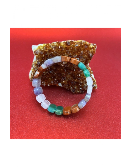 Sertifikalı Başak Burcu Doğal Taş Roleks Bileklik