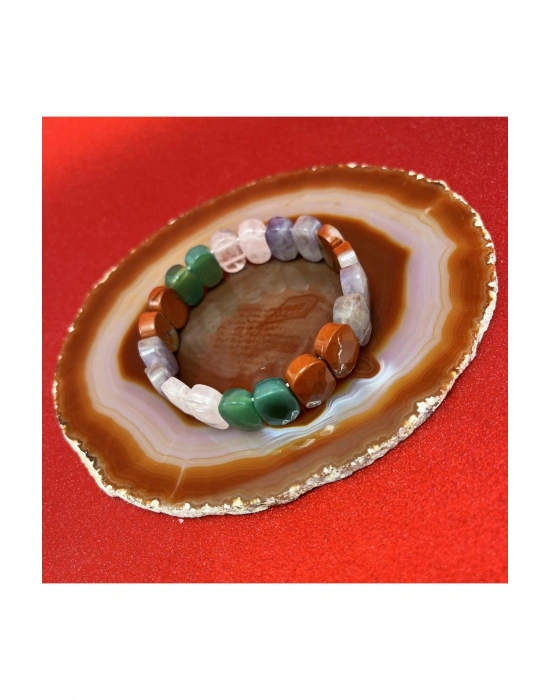 Sertifikalı Başak Burcu Doğal Taş Roleks Bileklik