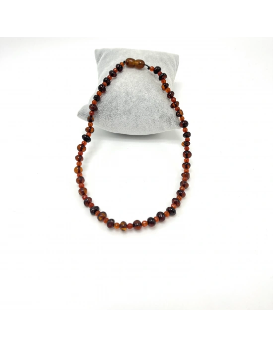 SERTİFİKALI BEBEK AKİK ve KEHRİBAR KOLYE 35 CM UNİSEX