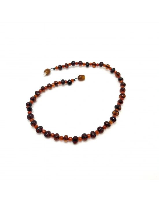 SERTİFİKALI BEBEK AKİK ve KEHRİBAR KOLYE 35 CM UNİSEX