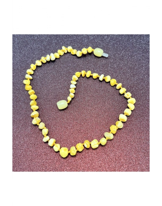 Sertifikalı Bebek Kehribar Kolye