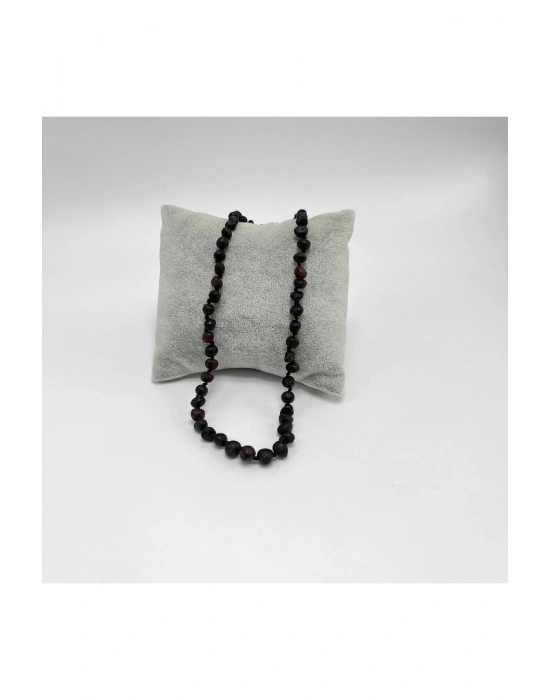 SERTİFİKALI BEBEK KEHRİBAR KOLYE  FOSİLLİ  35-38 CM