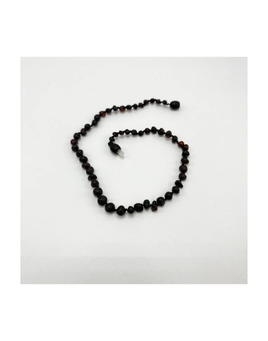 SERTİFİKALI BEBEK KEHRİBAR KOLYE  FOSİLLİ  35-38 CM