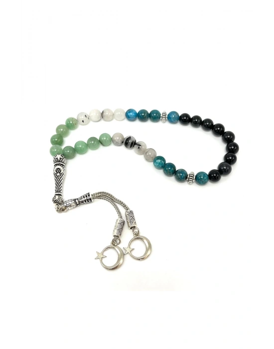 Sertifikalı Boğa Burcu 8mm 33lük Doğal Taş Tesbih